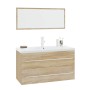 Conjunto de muebles de baño 3 piezas color roble Sonoma