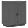 Solid gray pine wood sideboard 65.5x40x75 cm by vidaXL, Sideboards - Ref: Foro24-820119, Price: 106,32 €, Discount: %