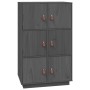 Sideboard aus massivem grauem Kiefernholz, 67 x 40 x 108,5 cm von vidaXL, Sideboards - Ref: Foro24-820174, Preis: 152,58 €, R...