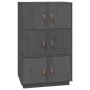 Solid gray pine wood sideboard 67x40x108.5 cm by vidaXL, Sideboards - Ref: Foro24-820174, Price: 150,71 €, Discount: %