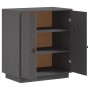 Solid gray pine wood sideboard 65.5x40x75 cm by vidaXL, Sideboards - Ref: Foro24-820119, Price: 107,62 €, Discount: %
