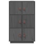 Sideboard aus massivem grauem Kiefernholz, 67 x 40 x 108,5 cm von vidaXL, Sideboards - Ref: Foro24-820174, Preis: 152,58 €, R...