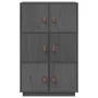 Solid gray pine wood sideboard 67x40x108.5 cm by vidaXL, Sideboards - Ref: Foro24-820174, Price: 150,71 €, Discount: %