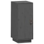 Aparador de madera maciza de pino gris 34x40x75 cm de vidaXL, Aparadores - Ref: Foro24-820114, Precio: 72,61 €, Descuento: %