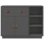 Sideboard aus massivem grauem Kiefernholz, 98,5 x 40 x 75 cm von vidaXL, Sideboards - Ref: Foro24-820139, Preis: 181,17 €, Ra...