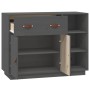 Solid gray pine wood sideboard 98.5x40x75 cm by vidaXL, Sideboards - Ref: Foro24-820139, Price: 184,14 €, Discount: %