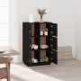 Sideboard aus massivem schwarzem Kiefernholz, 67 x 40 x 108,5 cm von vidaXL, Sideboards - Ref: Foro24-820176, Preis: 152,94 €...