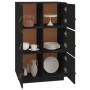 Aparador de madera maciza de pino negro 67x40x108,5 cm de vidaXL, Aparadores - Ref: Foro24-820176, Precio: 153,15 €