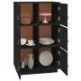 Aparador de madera maciza de pino negro 67x40x108,5 cm de vidaXL, Aparadores - Ref: Foro24-820176, Precio: 151,00 €, Descuent...