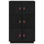 Sideboard aus massivem schwarzem Kiefernholz, 67 x 40 x 108,5 cm von vidaXL, Sideboards - Ref: Foro24-820176, Preis: 152,94 €...