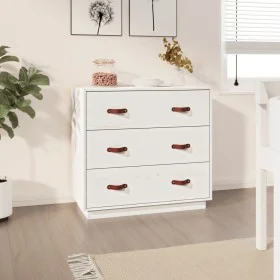 Aparador madera maciza de pino blanco 80x40x75 cm de vidaXL, Aparadores - Ref: Foro24-820108, Precio: 110,51 €, Descuento: %