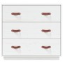 Sideboard aus massivem weißem Kiefernholz, 80 x 40 x 75 cm von vidaXL, Sideboards - Ref: Foro24-820108, Preis: 111,68 €, Raba...