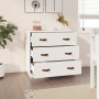 Solid white pine wood sideboard 80x40x75 cm by vidaXL, Sideboards - Ref: Foro24-820108, Price: 111,62 €, Discount: %