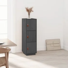 Tall sideboard in solid gray pine wood 34x40x108.5 cm by vidaXL, Sideboards - Ref: Foro24-820169, Price: 96,35 €, Discount: %
