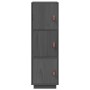Tall sideboard in solid gray pine wood 34x40x108.5 cm by vidaXL, Sideboards - Ref: Foro24-820169, Price: 97,56 €, Discount: %