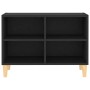 TV-Ständer mit Massivholzbeinen schwarz 69,5x30x50 cm von vidaXL, TV-Möbel - Ref: Foro24-805924, Preis: 43,95 €, Rabatt: %