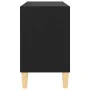 TV-Ständer mit Massivholzbeinen schwarz 69,5x30x50 cm von vidaXL, TV-Möbel - Ref: Foro24-805924, Preis: 42,93 €, Rabatt: %