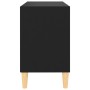 TV-Ständer mit Massivholzbeinen schwarz 69,5x30x50 cm von vidaXL, TV-Möbel - Ref: Foro24-805924, Preis: 43,95 €, Rabatt: %