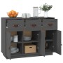 Aparador de madera maciza de pino gris 100x40x75 cm de vidaXL, Aparadores - Ref: Foro24-820149, Precio: 173,71 €, Descuento: %