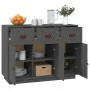 Aparador de madera maciza de pino gris 100x40x75 cm de vidaXL, Aparadores - Ref: Foro24-820149, Precio: 171,57 €, Descuento: %