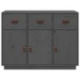 Sideboard aus massivem grauem Kiefernholz, 100 x 40 x 75 cm von vidaXL, Sideboards - Ref: Foro24-820149, Preis: 171,57 €, Rab...
