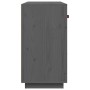 Aparador de madera maciza de pino gris 100x40x75 cm de vidaXL, Aparadores - Ref: Foro24-820149, Precio: 173,71 €, Descuento: %