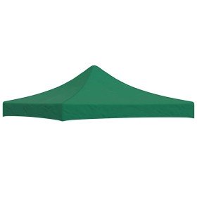 Techo de carpa para celebraciones verde 3x3 m 270 g/m²