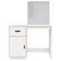 Mesa tocador con LED madera maciza pino blanco 95x50x133,5 cm by vidaXL, Bedroom Dressers - Ref: Foro24-820093, Price: 183,41...