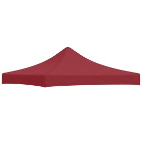 Techo de carpa para celebraciones burdeos 3x3 m 270 g/m²