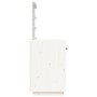 Mesa tocador con LED madera maciza pino blanco 95x50x133,5 cm de vidaXL, Tocadores para dormitorios - Ref: Foro24-820093, Pre...