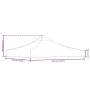 Techo de carpa para celebraciones burdeos 3x3 m 270 g/m²