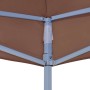 Techo de carpa para celebraciones marrón 3x3 m 270 g/m²