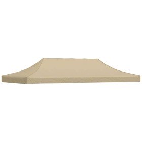 Techo de carpa para celebraciones beige 6x3 m 270 g/m²