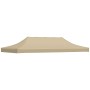 Techo de carpa para celebraciones beige 6x3 m 270 g/m²
