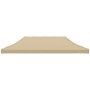 Techo de carpa para celebraciones beige 6x3 m 270 g/m²