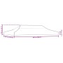 Techo de carpa para celebraciones beige 6x3 m 270 g/m²