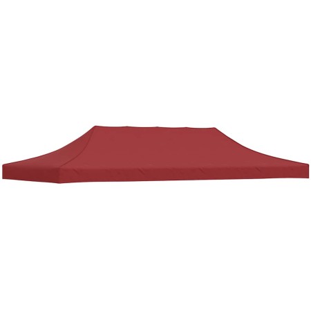 Techo de carpa para celebraciones burdeos 6x3 m 270 g/m²