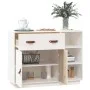 Weißes Sideboard aus massivem Kiefernholz 98,5x40x75 cm von vidaXL, Sideboards - Ref: Foro24-820138, Preis: 121,44 €, Rabatt: %