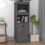 Tall sideboard in solid gray pine wood 34x40x108.5 cm by vidaXL, Sideboards - Ref: Foro24-820154, Price: 96,28 €, Discount: %