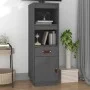 Tall sideboard in solid gray pine wood 34x40x108.5 cm by vidaXL, Sideboards - Ref: Foro24-820154, Price: 95,14 €, Discount: %