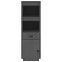 Tall sideboard in solid gray pine wood 34x40x108.5 cm by vidaXL, Sideboards - Ref: Foro24-820154, Price: 95,14 €, Discount: %