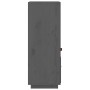Aparador alto de madera maciza de pino gris 34x40x108,5 cm de vidaXL, Aparadores - Ref: Foro24-820154, Precio: 96,28 €, Descu...