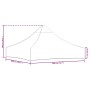 Techo de carpa para celebraciones beige 2x2 m 270 g/m²