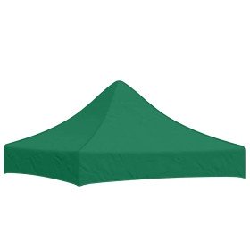 Techo de carpa para celebraciones verde 2x2 m 270 g/m²