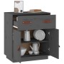 Solid gray pine wood sideboard 65.5x40x75 cm by vidaXL, Sideboards - Ref: Foro24-820129, Price: 96,20 €, Discount: %