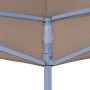 Techo de carpa para celebraciones gris taupé 2x2 m 270 g/m²