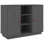 Sideboard aus massivem grauem Kiefernholz, 100 x 40 x 75 cm von vidaXL, Sideboards - Ref: Foro24-820134, Preis: 157,94 €, Rab...