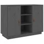Solid gray pine wood sideboard 100x40x75 cm by vidaXL, Sideboards - Ref: Foro24-820134, Price: 155,45 €, Discount: %