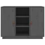 Solid gray pine wood sideboard 100x40x75 cm by vidaXL, Sideboards - Ref: Foro24-820134, Price: 155,45 €, Discount: %