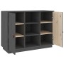 Sideboard aus massivem grauem Kiefernholz, 100 x 40 x 75 cm von vidaXL, Sideboards - Ref: Foro24-820134, Preis: 157,94 €, Rab...
